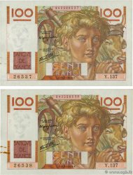 100 Francs JEUNE PAYSAN Lot FRANCE  1946 F.28.11 SPL