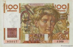 100 Francs JEUNE PAYSAN FRANCE  1950 F.28.27 SPL