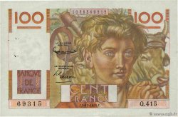 100 Francs JEUNE PAYSAN FRANCE  1951 F.28.30