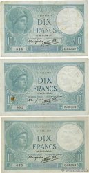 10 Francs MINERVE modifié Lot FRANCE  1940 F.07.25
