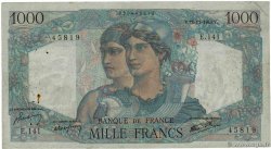 1000 Francs MINERVE ET HERCULE FRANCE  1945 F.41.08 TB+