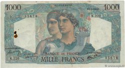 1000 Francs MINERVE ET HERCULE FRANCE  1946 F.41.12