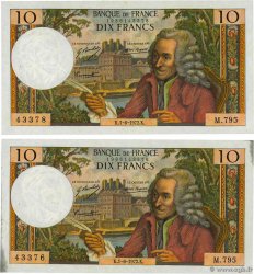 10 Francs VOLTAIRE Lot FRANCE  1972 F.62.57
