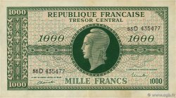 1000 Francs MARIANNE THOMAS DE LA RUE FRANCE  1945 VF.13.01 pr.SUP