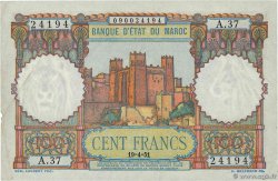 100 Francs MAROKKO  1951 P.45