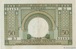 50 Francs MAROC  1949 P.44 TTB+