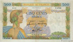 500 Francs LA PAIX FRANCE  1941 F.32.23