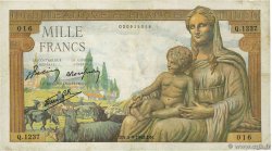 1000 Francs DÉESSE DÉMÉTER FRANCE  1942 F.40.06