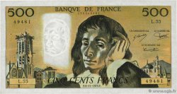500 Francs PASCAL FRANCE  1975 F.71.13