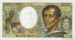 200 Francs MONTESQUIEU FRANCE  1985 F.70.05