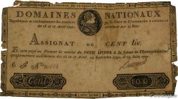 100 Livres Faux FRANCE  1791 Ass.15a