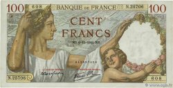 100 Francs SULLY FRANCE  1941 F.26.60 TTB+