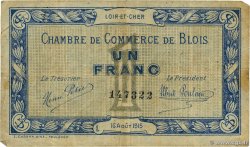 1 Franc FRANCE regionalism and various Blois 1915 JP.028.03