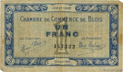 1 Franc FRANCE régionalisme et divers Blois 1915 JP.028.03 TB