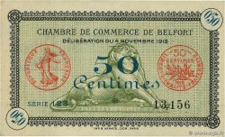 50 Centimes FRANCE régionalisme et divers Belfort 1918 JP.023.41 SUP