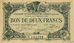2 Francs FRANCE régionalisme et divers Lorient 1915 JP.075.16 TTB+