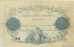 25 Francs type 1870 - Clermont-Ferrand Faux FRANKREICH  1870 F.A44.01x fSS