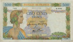 500 Francs LA PAIX FRANCIA  1944 F.32.47 q.BB