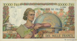10000 Francs GÉNIE FRANÇAIS FRANCE  1950 F.50.45 XF-