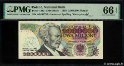 2000000 Zlotych POLAND  1992 P.158a