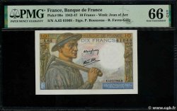 10 Francs MINEUR FRANKREICH  1944 F.08.10 ST