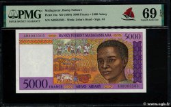 5000 Francs - 1000 Ariary MADAGASKAR  1995 P.078a ST