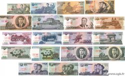 1 à 5000 Won Lot NORDKOREA  1992 P.- ST