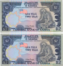 2 Tala Consécutifs SAMOA  1985 P.25 FDC