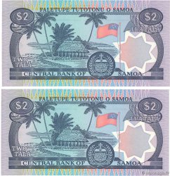 2 Tala Consécutifs SAMOA  1985 P.25 FDC