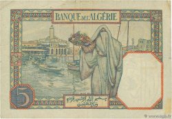 5 Francs ALGÉRIE  1928 P.077 TTB