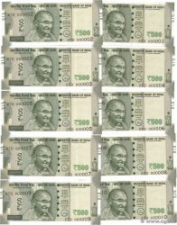 500 Rupees Consécutifs INDIA
  2017 P.114e SC+