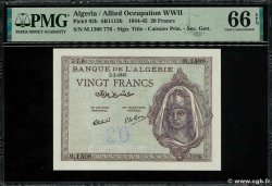 20 Francs ARGELIA  1945 P.092b FDC