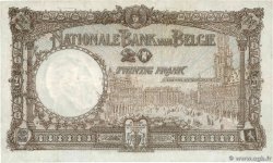 20 Francs BELGIUM  1921 P.094 XF-