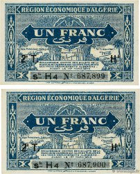 1 Franc Consécutifs ALGERIA  1944 P.101