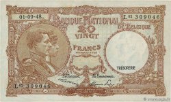 20 Francs BELGIO  1948 P.116 q.SPL