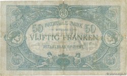 50 Francs BELGIEN  1908 P.063f S