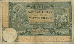 50 Francs BELGIEN  1911 P.068a S