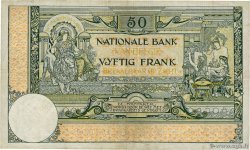 50 Francs BELGIEN  1914 P.068a SS