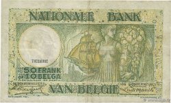 50 Francs - 10 Belgas BELGIQUE  1936 P.106 TTB