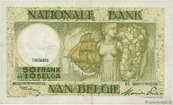 50 Francs - 10 Belgas BELGIEN  1947 P.106 fVZ