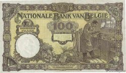 100 Francs BÉLGICA  1927 P.095 MBC