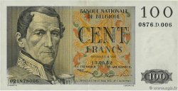 100 Francs BELGIEN  1952 P.129a VZ+