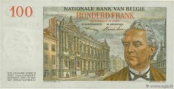 100 Francs BELGIEN  1952 P.129a VZ+