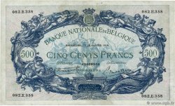 500 Francs BELGIO  1919 P.072 BB