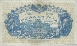 500 Francs BELGIUM  1919 P.072 VF