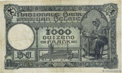 1000 Francs BELGIEN  1926 P.096 fSS