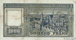 1000 Francs - 200 Belgas BÉLGICA  1944 P.128a BC+