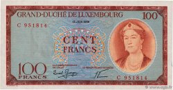 100 Francs LUXEMBURG  1956 P.50a fST+