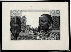 100 Francs Photo ESTADOS DEL OESTE AFRICANO  1950 P.002p SC