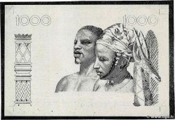 1000 Francs Photo STATI AMERICANI AFRICANI  1959 P.004p AU
